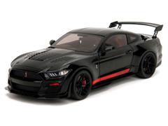 JADA TOYS #36385 - 2022 Shelby GT500 Red Code in Black - Pink Slips