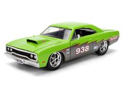JADA TOYS #36453 - #938 - 1970 Plymouth Road Runner in Lime Green and Black