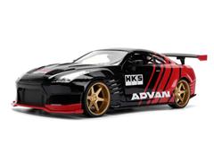 JADA TOYS #37022 - HKS - 2009 Nissan GT-R R35 Ben Sopra in Black and Red