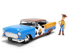 JADA TOYS #37430 - 1955 Chevrolet Bel Air in Woody Themed Deco with Woody Figure