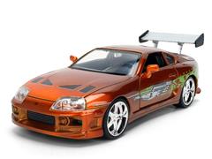 JADA TOYS #37703 - Brians 1995 Toyota Supra in Orange Color Brush Finish