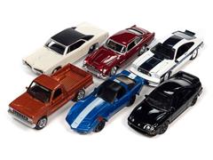 JOHNNY LIGHTNING MUSCLE CARS 2022 RELEASE 1 1/64 6 CARS ASSORTMENT JLMC029  A 