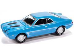 JOHNNY LIGHTNING #JLCG037-3 - 1969 AMC Javelin in Big Bad Blue with White C Stripe