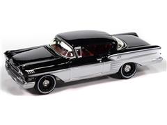JOHNNY LIGHTNING #JLCT017-2 - 1958 Chevrolet Impala in Onyx Black with White Sides