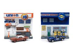 JLDR007-SET - Johnny Lightning Service Station Dioramas 2019 Release