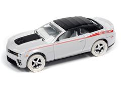 JOHNNY LIGHTNING #JLMC030-B-5-SP - 2013 NICKEY Chevrolet Camaro ZL1 Convertible in White with Black Accents