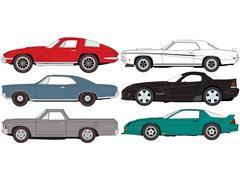 JOHNNY LIGHTNING #JLMC035-B-CASE - Muscle Cars 2025 Release 3B - 6 Pieces in a Non-Returnable Factory-Sealed CASE