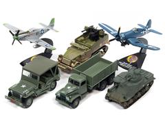 JLML007-A-CASE - Johnny Lightning Military 2022 Release 1A 6 Piece Set