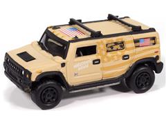 JOHNNY LIGHTNING #JLML012-A-5 - 2004 Hummer H2 Wagon in Sand - Welcome Home Parade Vehicle