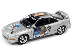 JOHNNY LIGHTNING #JLPC004-4 - Modern Clue - 1999 Acura Integra in Silver - Dr Orchid Hall Wrench Graphics