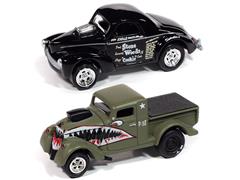 JOHNNY LIGHTNING #JLPK023-B-2 - Willys Gassers Twin-Pack