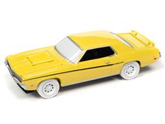 JOHNNY LIGHTNING #JLSP246-B-SP - 1969 Mercury Cougar Eliminator in Yellow with White Lightning Tires and Rims