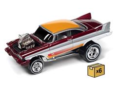 JLSP251-A-CASE - Johnny Lightning 1958 Plymouth Cherry Metallic