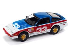 JOHNNY LIGHTNING #JLSP298-A-SP - 1985 Nissan 300ZX in Red White and Blue Race Graphics and White Chassis - Import Heat GT
