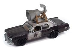 JOHNNY LIGHTNING #JLSP346 - Blues Brothers with Roof Speaker - 1974 Dodge Monaco in Black and White