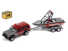 JLSP352-B-CASE - Johnny Lightning Traverse Bay Water Rescue 1988 Jeep Cherokee