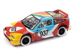 JOHNNY LIGHTNING #JLSP363-A-SP - 1989 Honda CRX in Red White Yellow and Blue Body - 24hrs of Lemons
