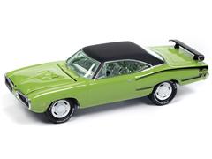 JOHNNY LIGHTNING #JLSP389-A-SP - 1970 Dodge Super Bee in Sublime Green with Flat Black Roof and White Lightning Chassis and Rims