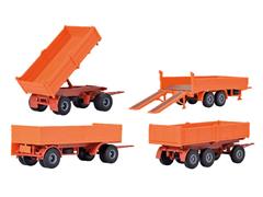 15707 - Kibri 4 Trailer Set all