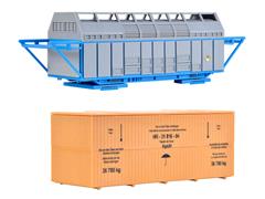 16511 - Kibri Nuclear Waste Freight Container and Wooden Crate