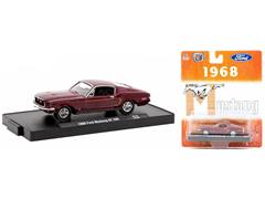 M2MACHINES #11228-115-B - 1968 Ford Mustang in Dark Red