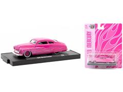 M2MACHINES #11228-115-C - 1949 Mercury Custom in Pink with Flame Decals