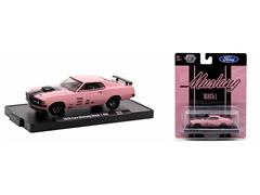 M2MACHINES #11228-118-D - 1970 Ford Mustang in Pink wiht Black Accents