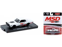 M2MACHINES #11228-121-A - 1968 Mercury Cougar in White with Black Accents witth Red MSD Decals