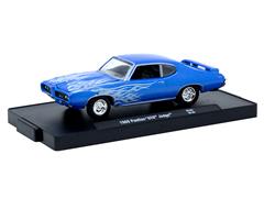 M2MACHINES #11228-133B - 1969 Pontiac GTO Judge in Blue with Flames
