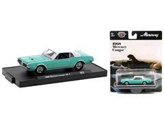 M2MACHINES #11228-94-C - 1968 Mercury Cougar XR-7 in Emerald Green Metallic with Sem-Gloss White Vinyl Top