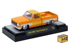 M2MACHINES #31500-HS61-CASE - 1976 GMC Sierra Grande 15 - Orange Slice - 12 Pieces in a Non-Returnable Case