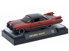 M2MACHINES #32500-102-C - 1959 Cadillac Series 62 in Red with Black Stripes