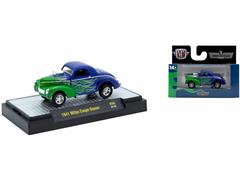 1941 Willys Coupe Gasser in Blue with Green Flame Designs #32500-96-B