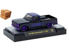 M2MACHINES #32500-98-E-SP-BOX - 1976 GMC Sierra Grande 15 SS02 Pickup Truck with Purple Chrome Rims and Accents