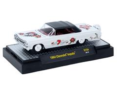 M2MACHINES #32500-S154-E - 1964 Chevrolet Impala in White with Romantic Tattoo Graphics