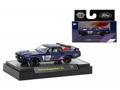 M2MACHINES #32600-76-B - 1970 Ford Mustang Mach 1 351 in Blue with Multi-Color Decals