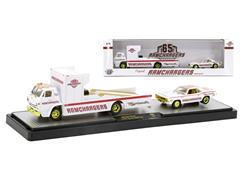 Ramchargers - 1966 Dodge L600 COE with 1971 Plymouth HEMI Cuda in White with Red Accents #36000-66-B-SP