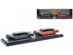 1957 Chevrolet Bel Air Auto Stretch-Rods Duo- in Black and Orange with Flame Decals #36000-80-A