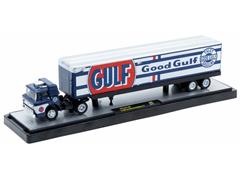 M2MACHINES #36000-88-B - 1970 Ford C-600 Gulf Good Gulf Transport and 1968 Ford Mustang Fastback 2_2 - A stunning tractor-trailer dressed in icon