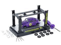 M2MACHINES #37000-80-A - Mooneyes - 1953 Volkswagen Beetle Deluxe USA Model in Purple with Lift