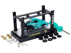 M2MACHINES #37000-84-A - 1941 Willys Coupe Gasser in Blue with Black Flames