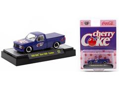 M2MACHINES #52500-A48-C - Cherry Coke - 1988 GMC Sierra 1500 Pickup Truck in Purple with White Coke Decal