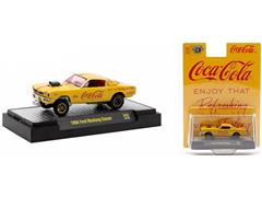 M2MACHINES #52500-A50-C - 1966 Ford Mustang Gasser in Yellow with Red Coca-cola Decals