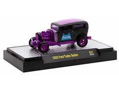 M2MACHINES #52500-A51-A-SP - Fanta - 1932 Ford Tudor Sedan in Purple and Black with Speical Purple Rims and Engine Detials