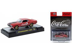 M2MACHINES #52500-A52-B - Coca-Cola - 1970 Ford Mustang Mach 1 Custom in Red with Black Accents