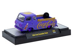 M2MACHINES #52500-A53-B-SP - 1964 Ford Econoline Truck in Purple with Coca-Cola Decal with Purple Chrome Rims