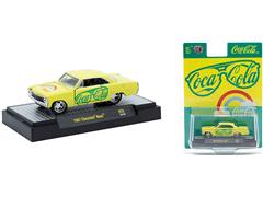 M2MACHINES #52500-A53-C - 1967 Chevrolet Nova in Yellow with Red Coca-cola Decals