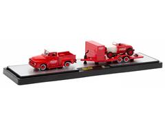 M2MACHINES #56000-TW31-A-SP - Coca-Cola - 1956 Ford F-100 Truck in Red and 1932 Ford Roadster in Red