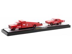 M2MACHINES #56000-TW33-C-SP - Coca-Cola - 1974 Dodge Pickup Truck in Red and 1969 Dodge Dart Swinger 340 in Red