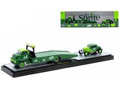 M2MACHINES #56000-TW36-B - Sprite - 1956 Ford COE in Green and 1932 Ford Three Window Coupe in Green